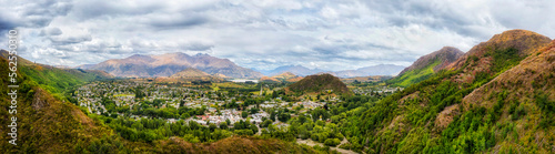 Fotografie D NZ Arrowtown Creek town pan