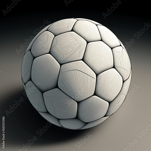 Soccer or football ball clipart  vector illustration. Generative AI.