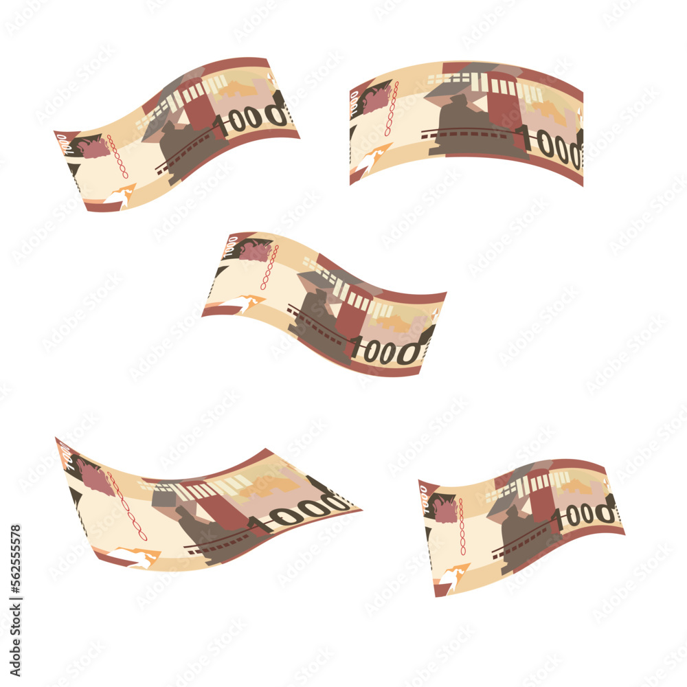Fotografie Kenyan Shilling Vector Illustration