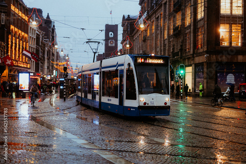 Photography Niederlande | Amsterdam, Straßenbahn am Dam