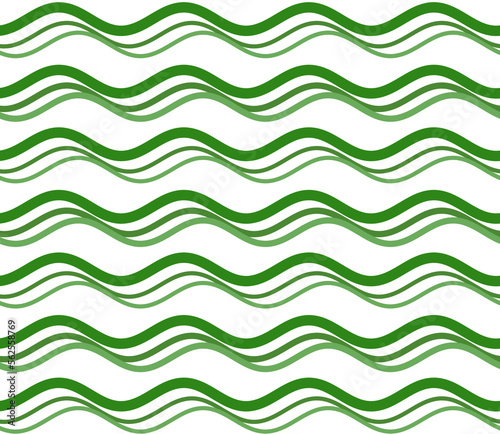 Green Wave pattern abstract background. Stripes wave pattern white and green for design.