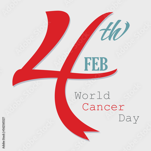 Vector illustration of World Cancer Day 