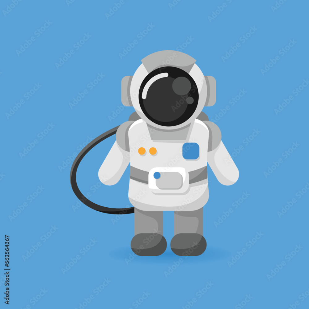Cute Astronaut Illustration Vector Design