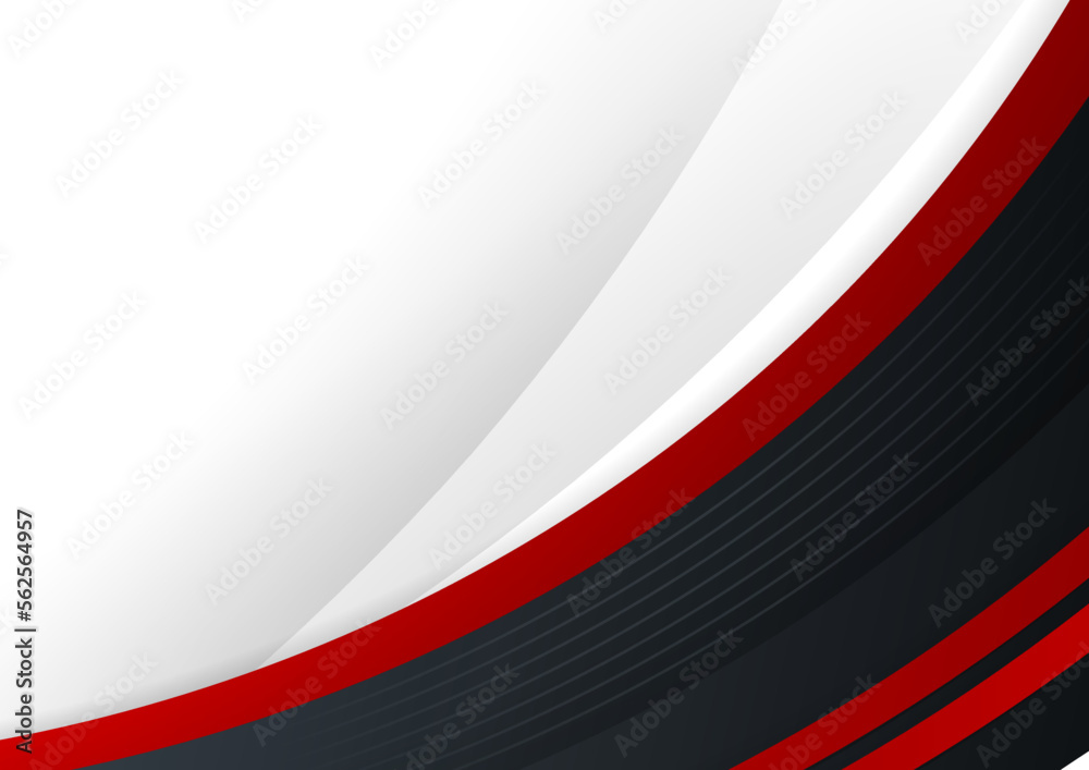 Modern red and black border frame element background for design