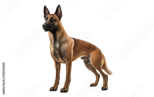 Belgian Shepherd Dog Malinois isolated  generative ai   PNG