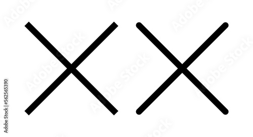 Close icon vector illustration. Delete sign and symbol. cross sign