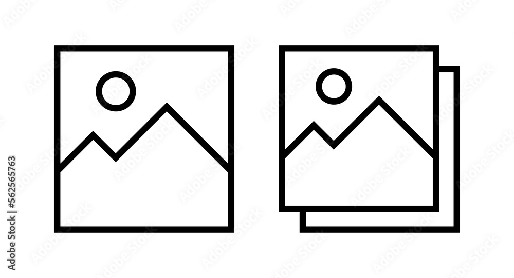 Picture icon vector illustration. photo gallery sign and symbol. image icon Picture icon vector illustration. photo gallery sign and symbol. image icon