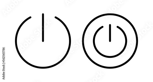 Power icon vector illustration. Power Switch sign and symbol. Electric power