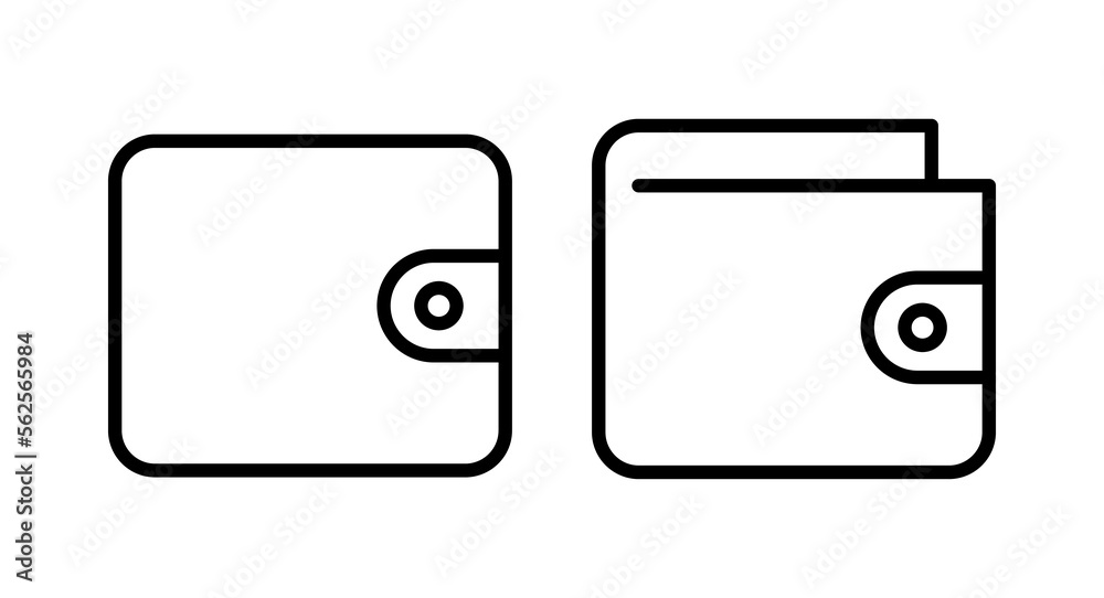 Wallet icon vector illustration. wallet sign and symbol Wallet icon vector illustration. wallet sign and symbol