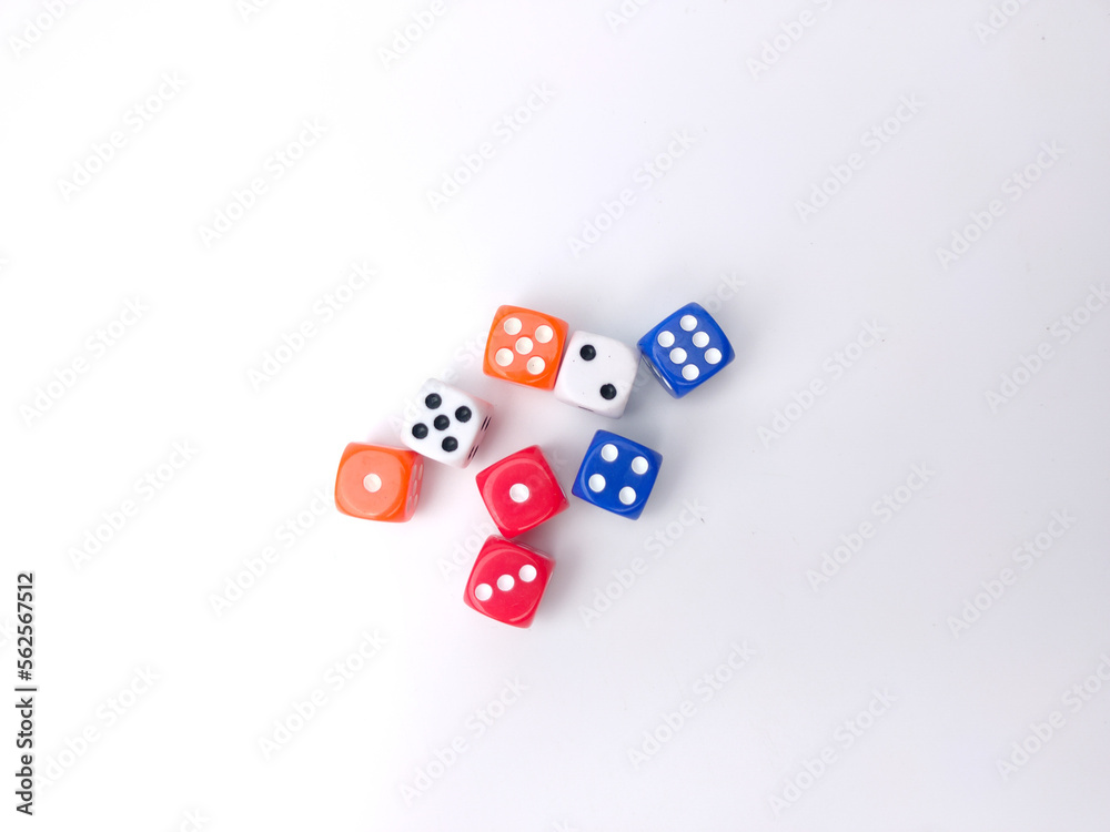 Colored dice Colored dice