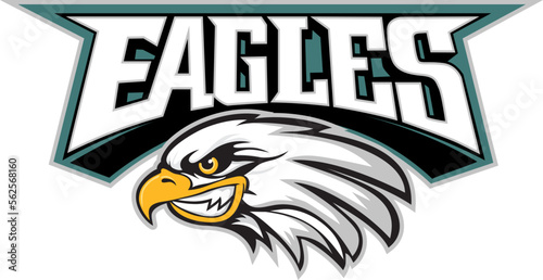 Mascot Head of an Eagle, vector illustration