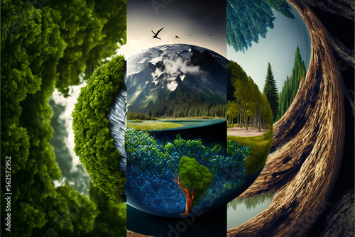 Securing a Sustainable Future for our Earth: An In-depth Analysis of the Intersection of Globe, Planet, and Nature in the Global Environment, Examining Factors such as Green Technology, Ecology, Grass © Aurora Blaze