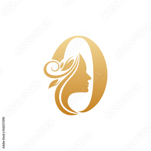 Initial O face beauty logo design templates