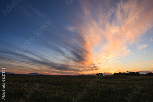 Sunset over Narawntapu National Park, Tasmania. photo