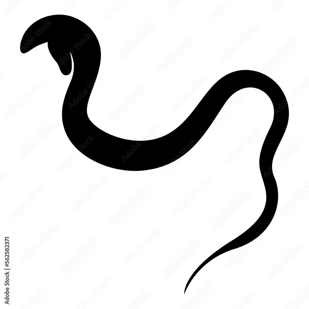 Fototapeta premium snake vector, icon, symbol, logo, clipart, isolated. vector illustration. vector illustration isolated on white background.