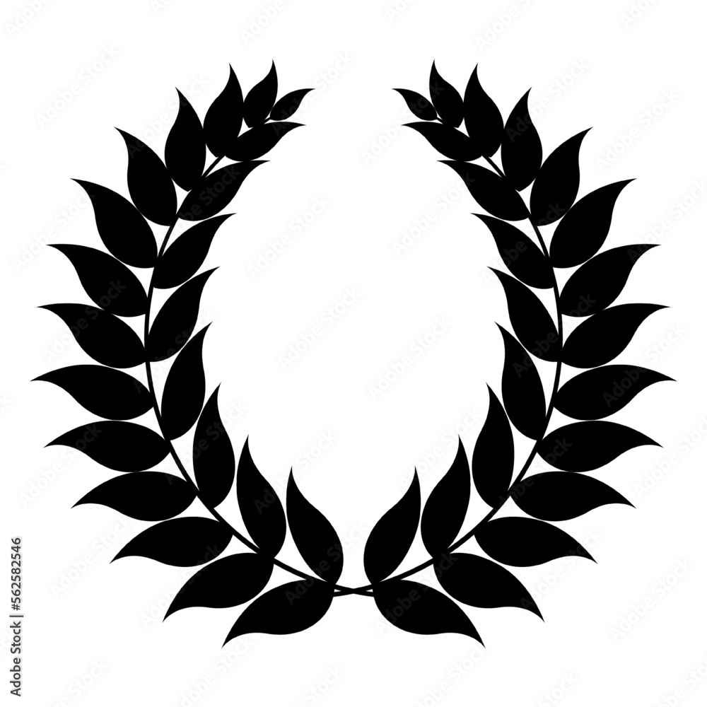 laurel wreath vector, icon, symbol, logo, clipart, isolated. vector illustration. vector illustration isolated on white background. laurel wreath vector, icon, symbol, logo, clipart, isolated. vector illustration. vector illustration isolated on white background.