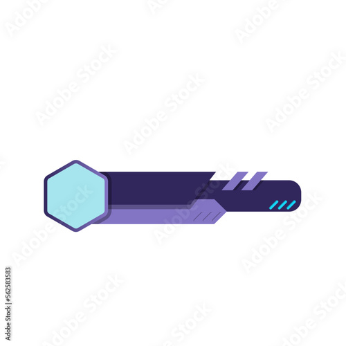 Blue and Purple Flat Lower Third