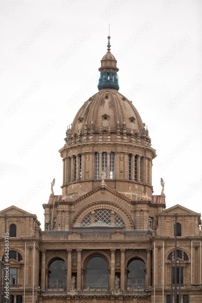 Facade and dome of the Montjuïc National Palace