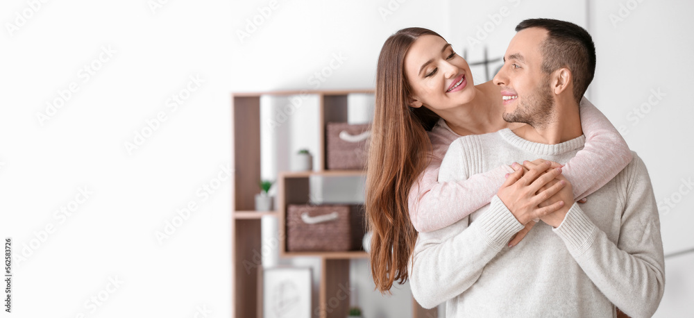 Portrait of happy couple at home Portrait of happy couple at home