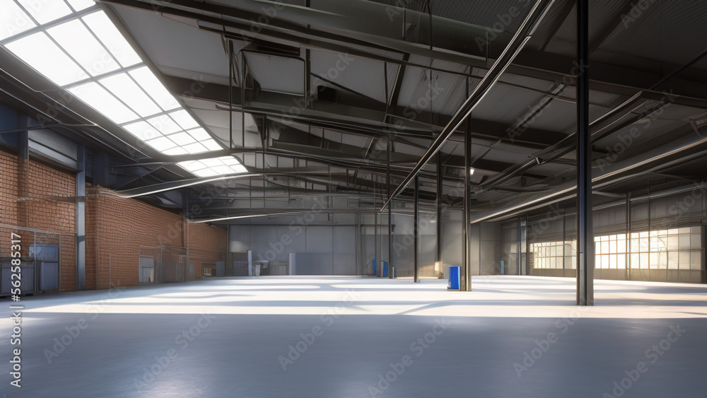 Obraz premium industrial factory, plant, warehouses, storage, production, Generative AI
