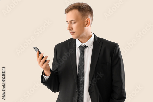 Handsome young businessman ...