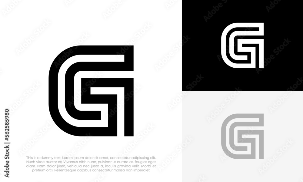 G letter logo initial modern design vector G letter logo initial modern design vector