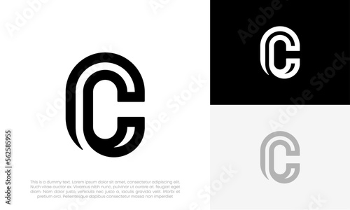 C letter logo initial modern design vector