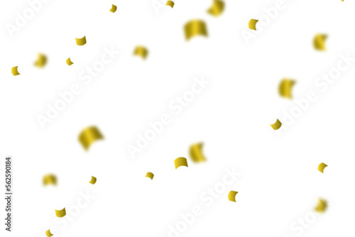 confetti on transparent background 