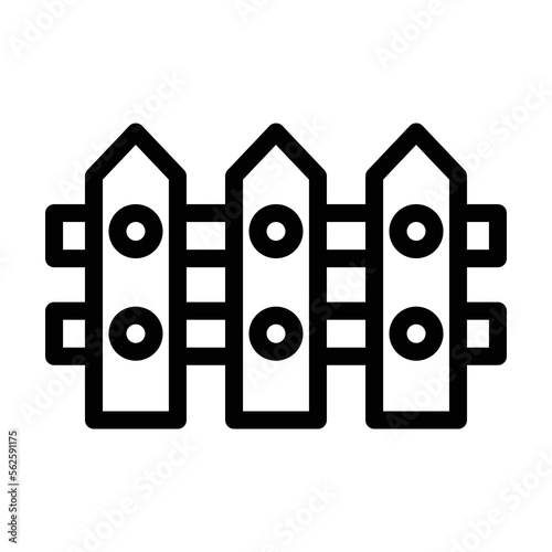 fence line icon illustration vector graphic