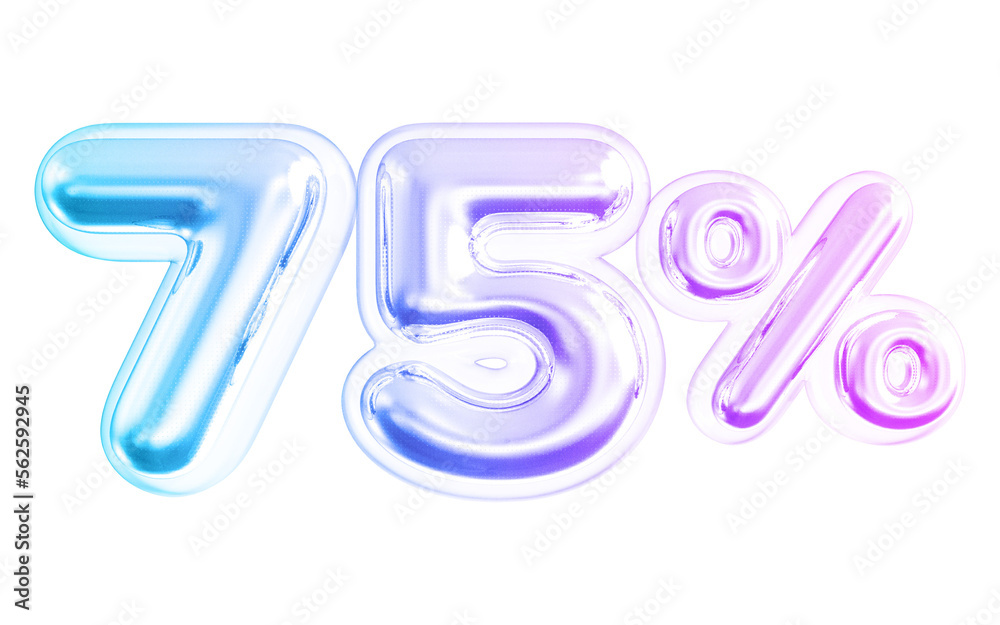 75 Percent Number Sale Gradient With Generative AI 75 Percent Number Sale Gradient With Generative AI