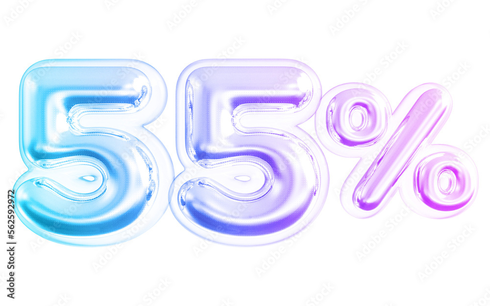 55 Percent Number Sale Gradient With Generative AI