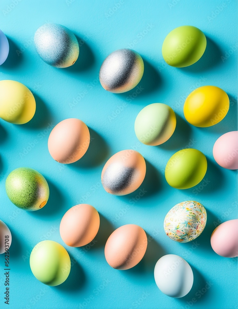 blue easter eggs on blue background blue easter eggs on blue background