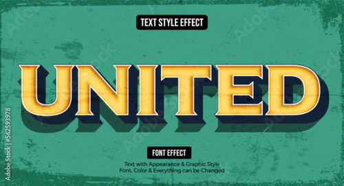 Vintage Editable Text effect Premium Vector