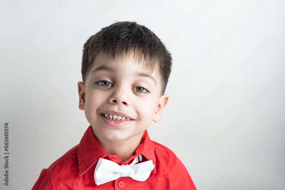 Cute boy with classic clothes - fun expression Cute boy with classic clothes - fun expression