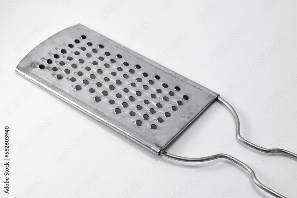 Stainless steel Cheese grater isolated on white background Stainless steel Cheese grater isolated on white background