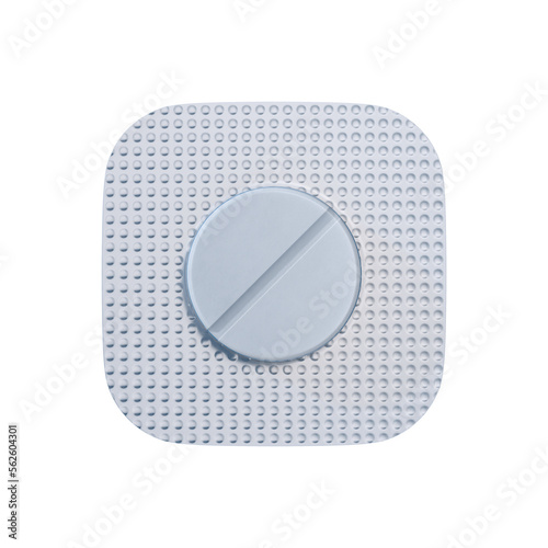 tablet in blister pack on w...