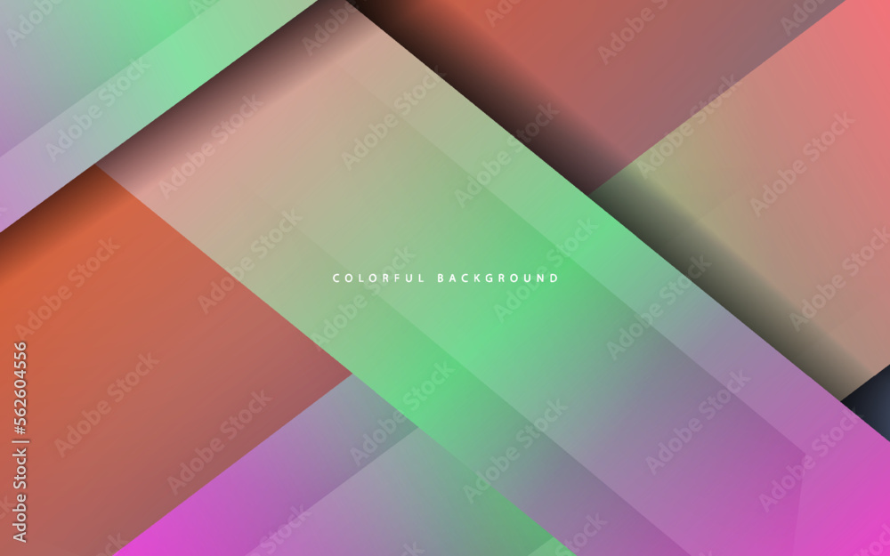 Overlap layer papercut gradient color background