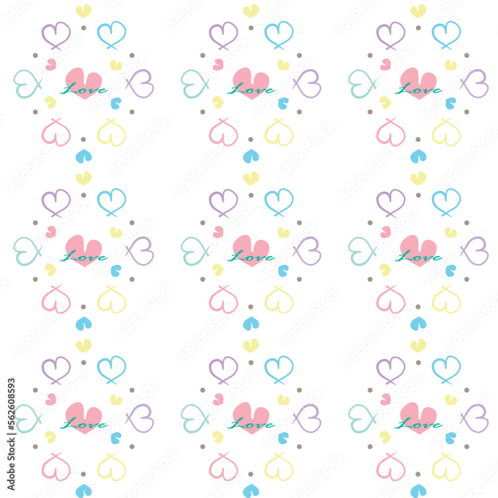 love potion heart seamless pattern