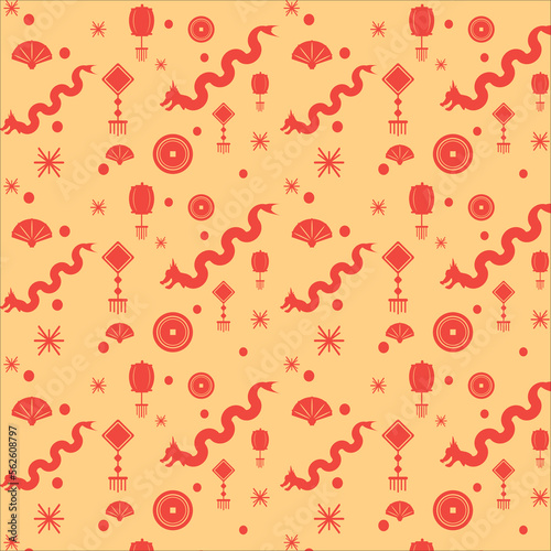 seamless pattern lunar new year 