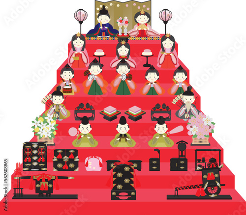 ひなまつりイラスト素材