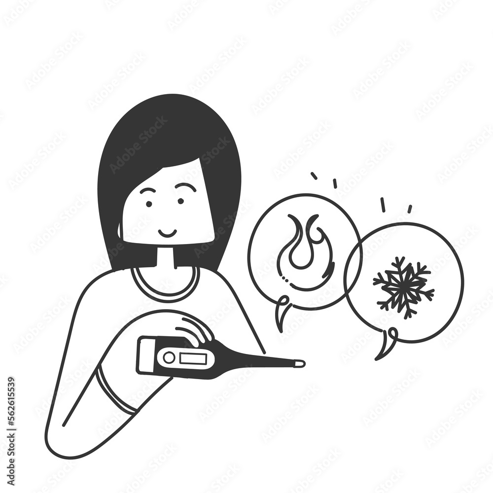 hand drawn doodle thermometers measuring heat and cold illustration vector icon hand drawn doodle thermometers measuring heat and cold illustration vector icon