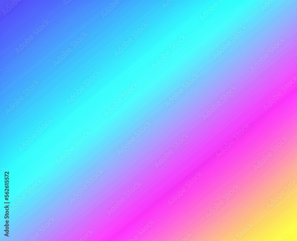 Abstract gradient bright multi color background. Combination between purple, Cyan, pink and yellow color . Empty or blank space for text