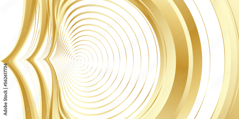 Circle with gold ring frame on white background, elegant white decor object of round shape with shine border. Suitable for card, invitation, party. Circle with gold ring frame on white background, elegant white decor object of round shape with shine border. Suitable for card, invitation, party.