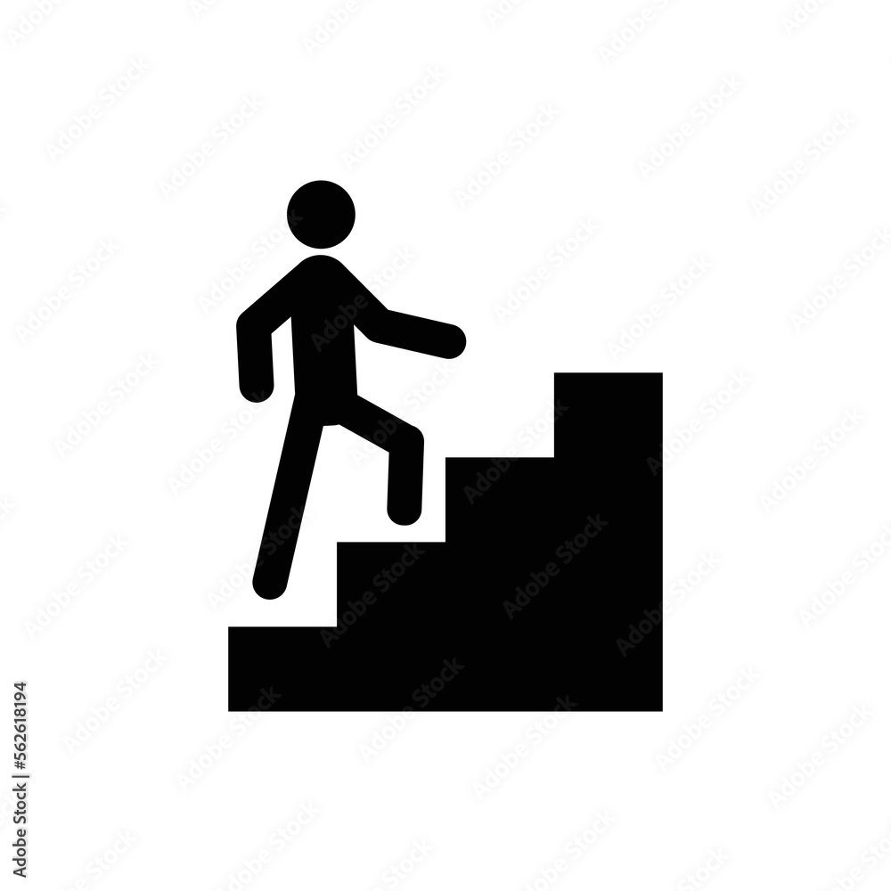 stairs icon vector design template in white background stairs icon vector design template in white background