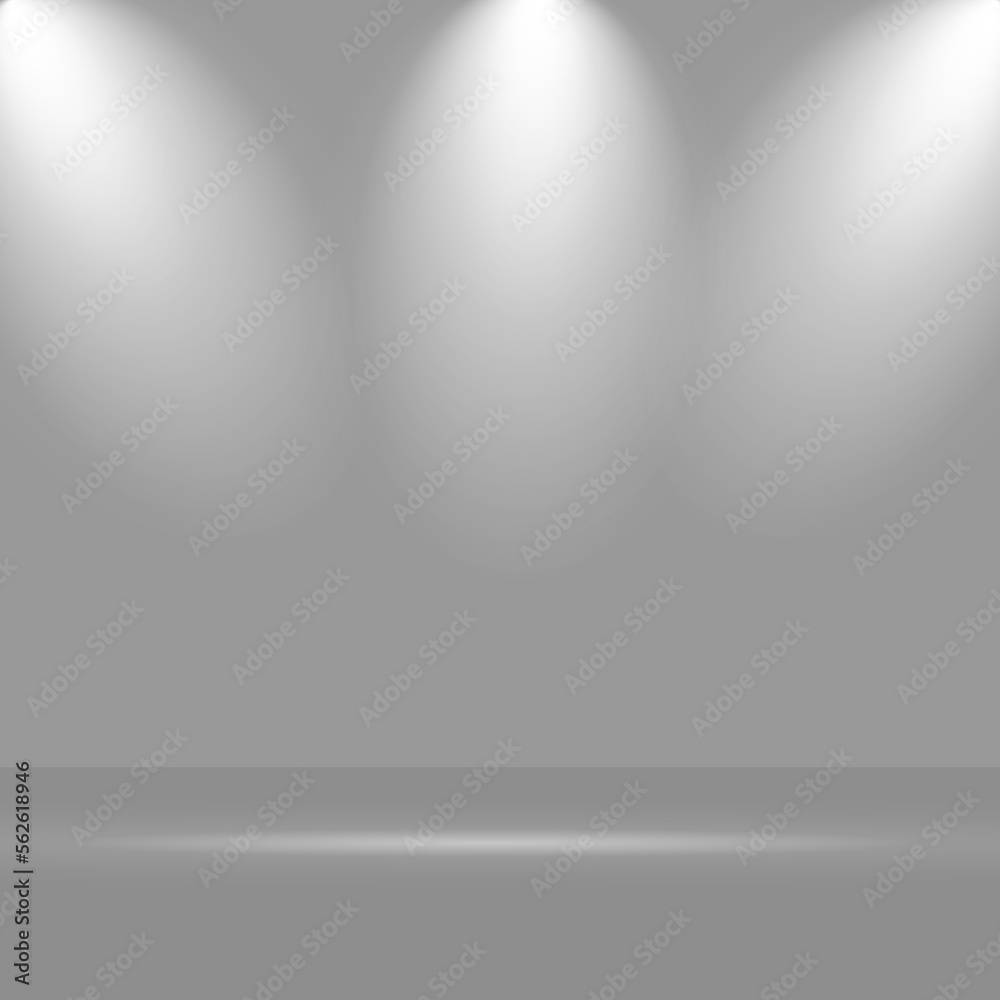 realistic studio lights empty background design realistic studio lights empty background design