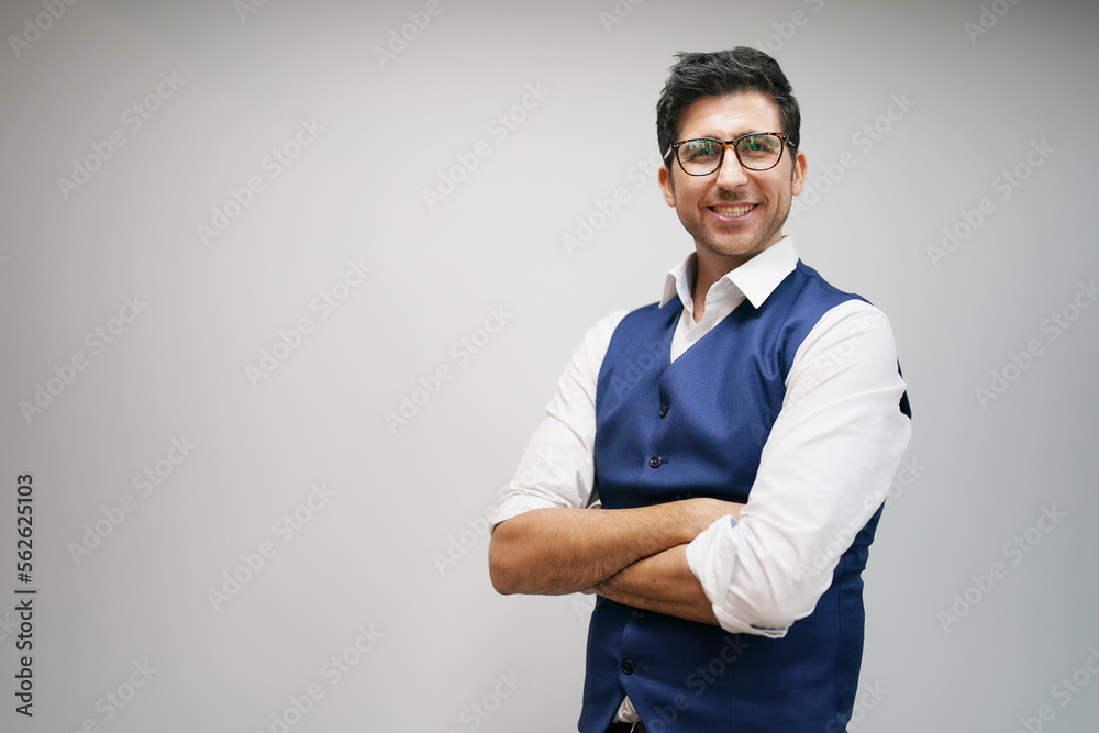 Portrait of a successful man in an office. Portrait of a successful man in an office.