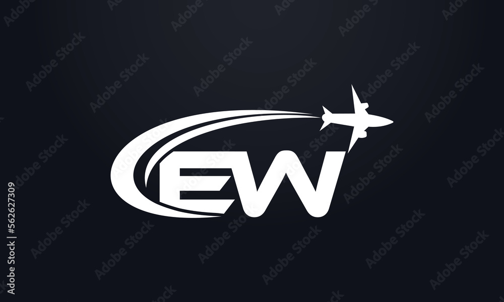 Tour and travel logo design, Airline agency symbol and aviation company monogram vector Tour and travel logo design, Airline agency symbol and aviation company monogram vector