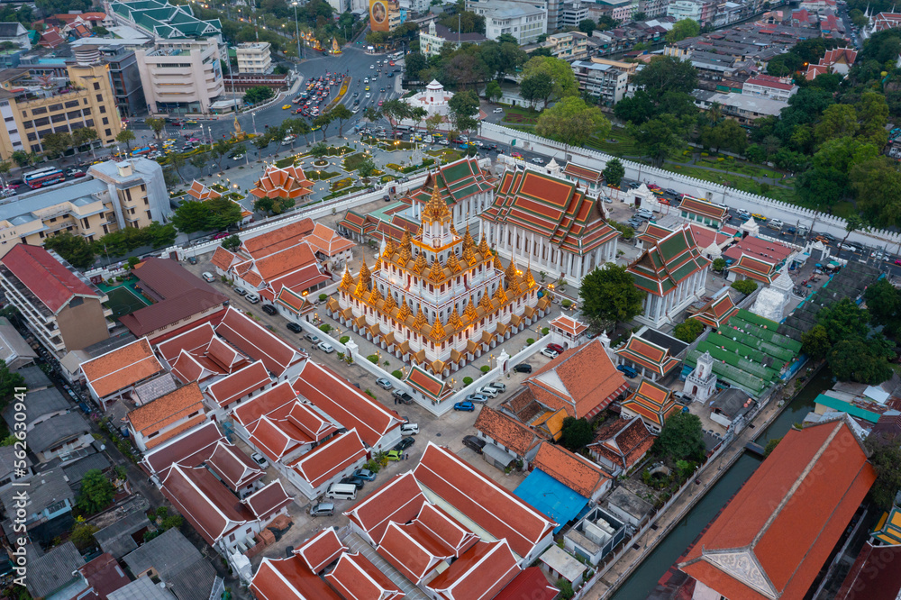 Wat Ratchanaddaram and Loha Prasat Metal Palace in Bangkok