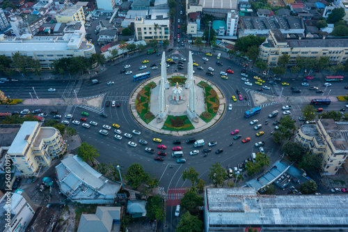 Photography The Democracy Monument is a historical of constitution monument at thailand