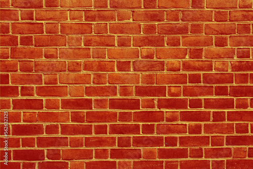 Red brick wall background.